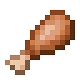 Cooked Turkey Piece.png: Infobox image for Cooked Turkey Piece the item in Minecraft