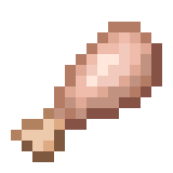 Raw Turkey Piece.png: Infobox image for Raw Turkey Piece the item in Minecraft