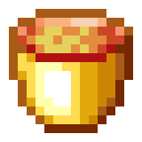 Golden lava bucket2.png: Infobox image for Golden Lava Bucket the item in Minecraft