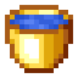 Golden water bucket2.png: Infobox image for Golden Water Bucket the item in Minecraft