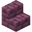 Magenta terracotta brick stairs.png