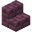 Purple terracotta brick stairs.png